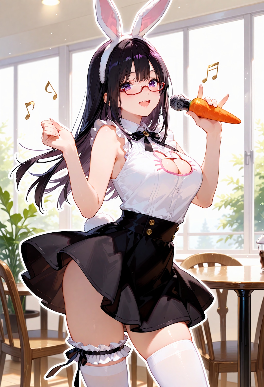 うさ耳メイドカフェ。