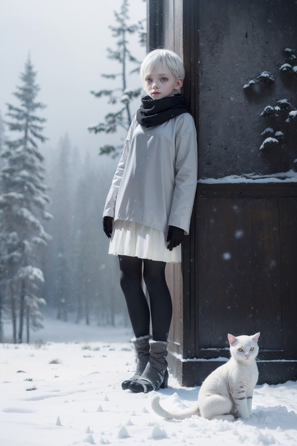 白髪の少女 | の人気AIイラスト・グラビア