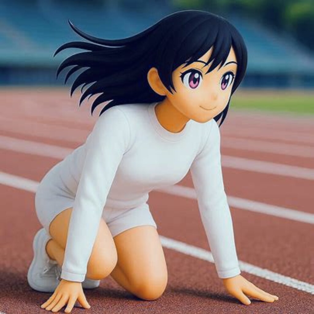 ガシャポンフィギュア風陸上競技さん