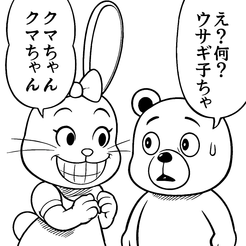 クマちゃんとウサ子ちゃん