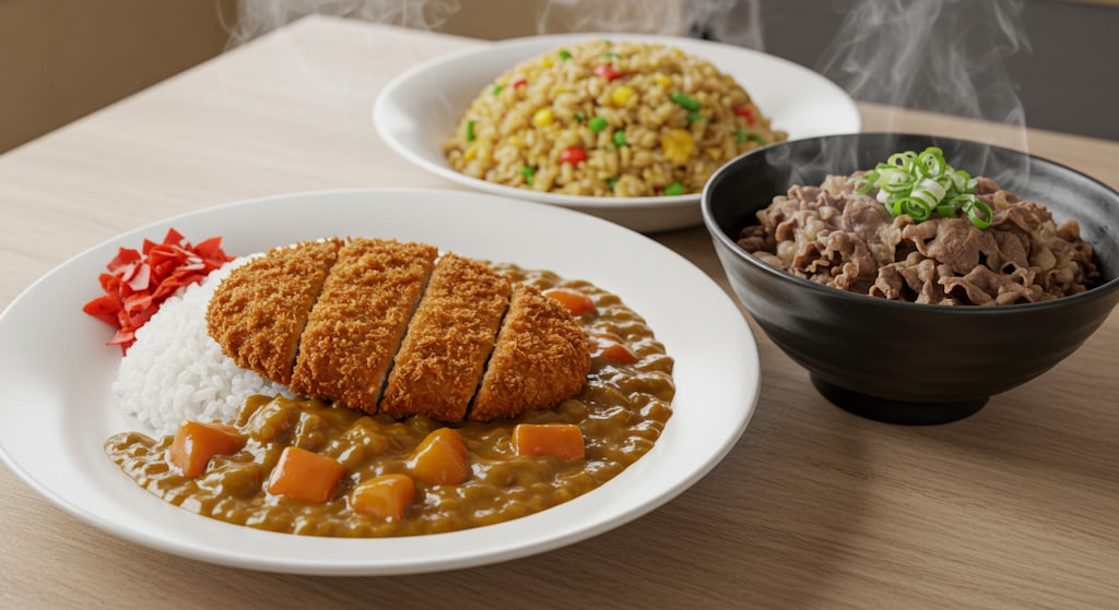 摩訶不思議食堂のがっつり米飯セット