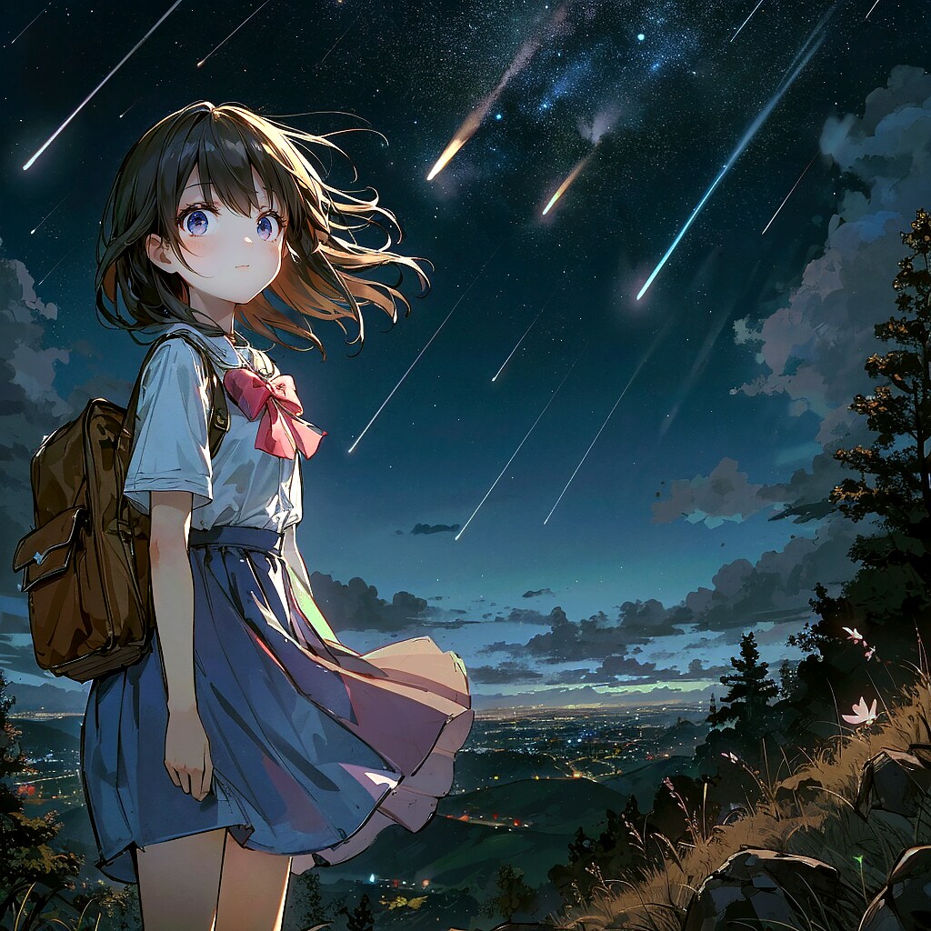 流星と少女②