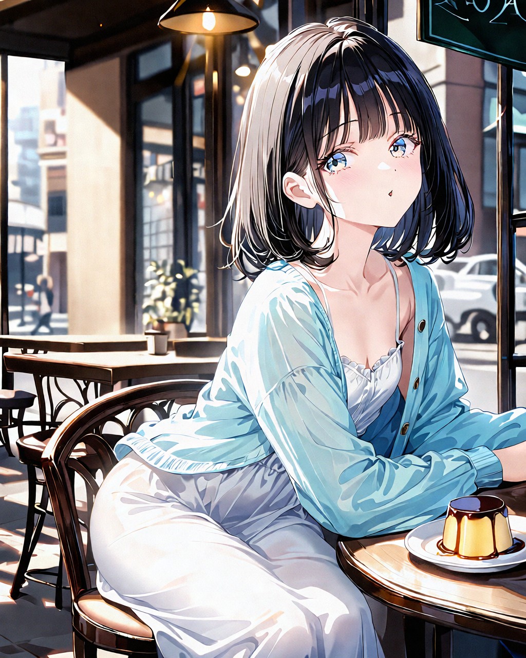 オープンカフエ | の人気AIイラスト・グラビア