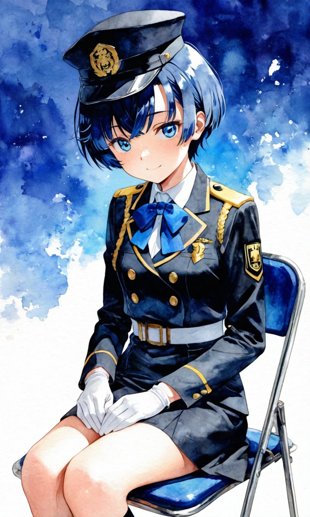 一日署長の柑菜ちゃん