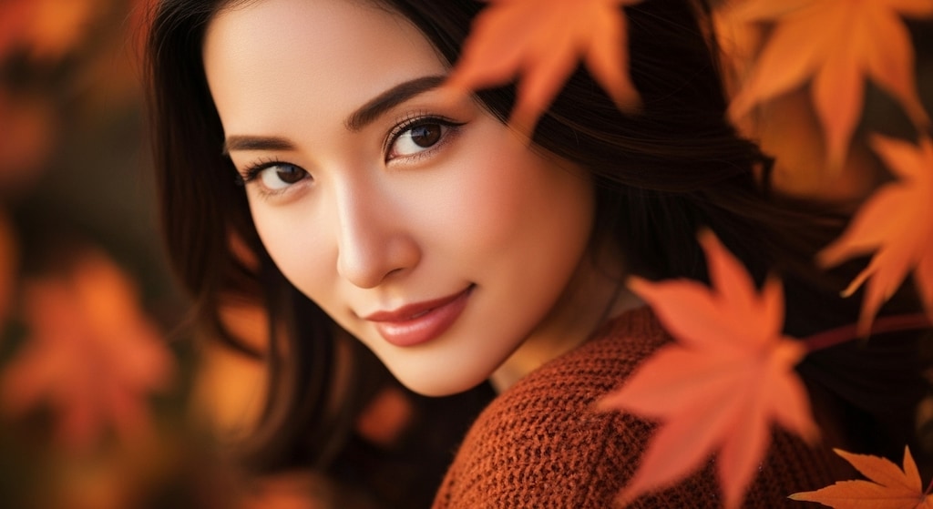 紅葉ポートレート