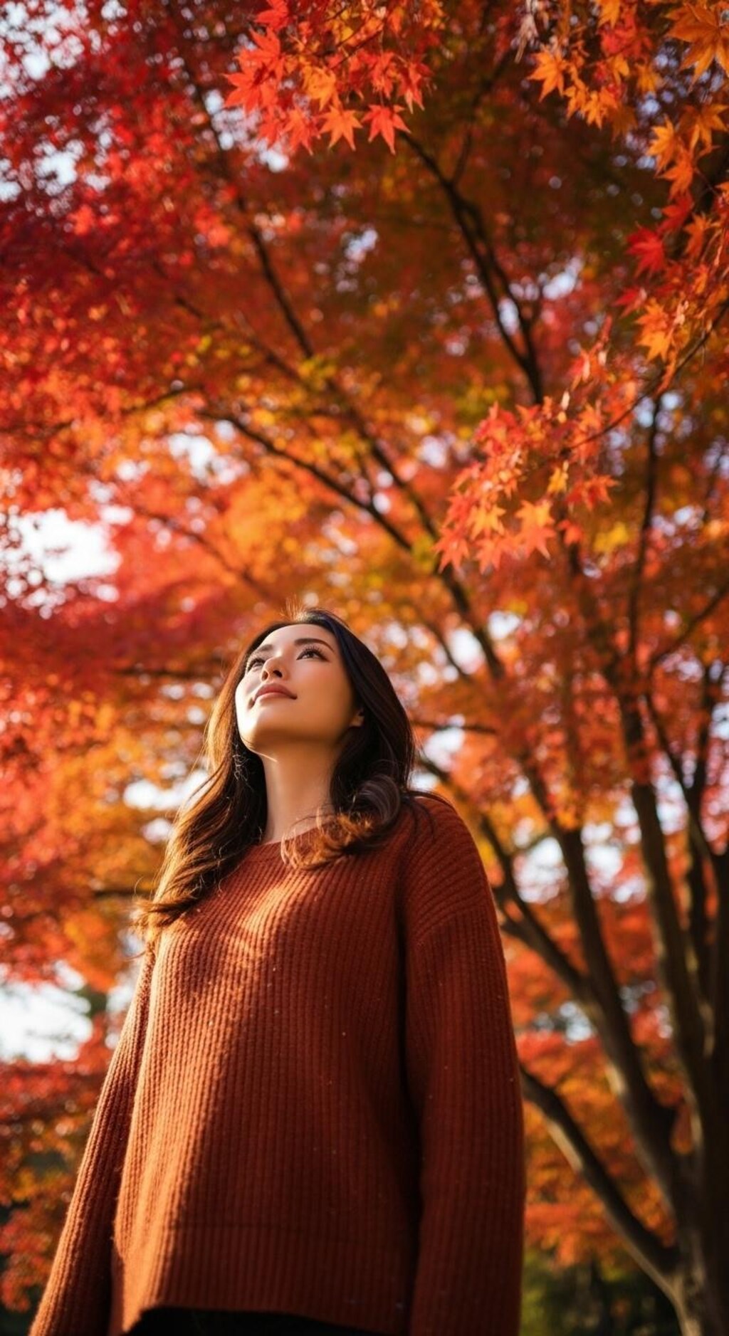 紅葉ポートレート