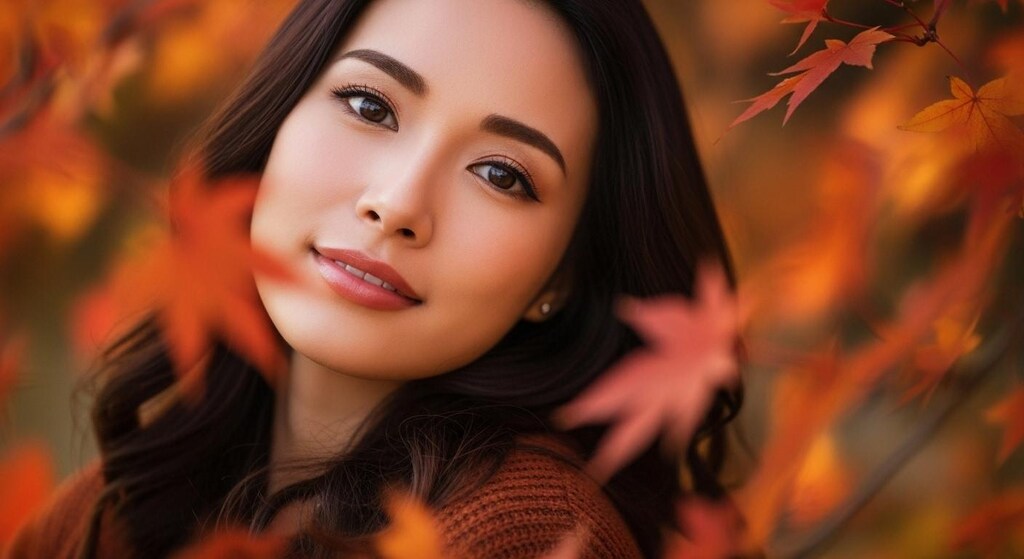 紅葉ポートレート