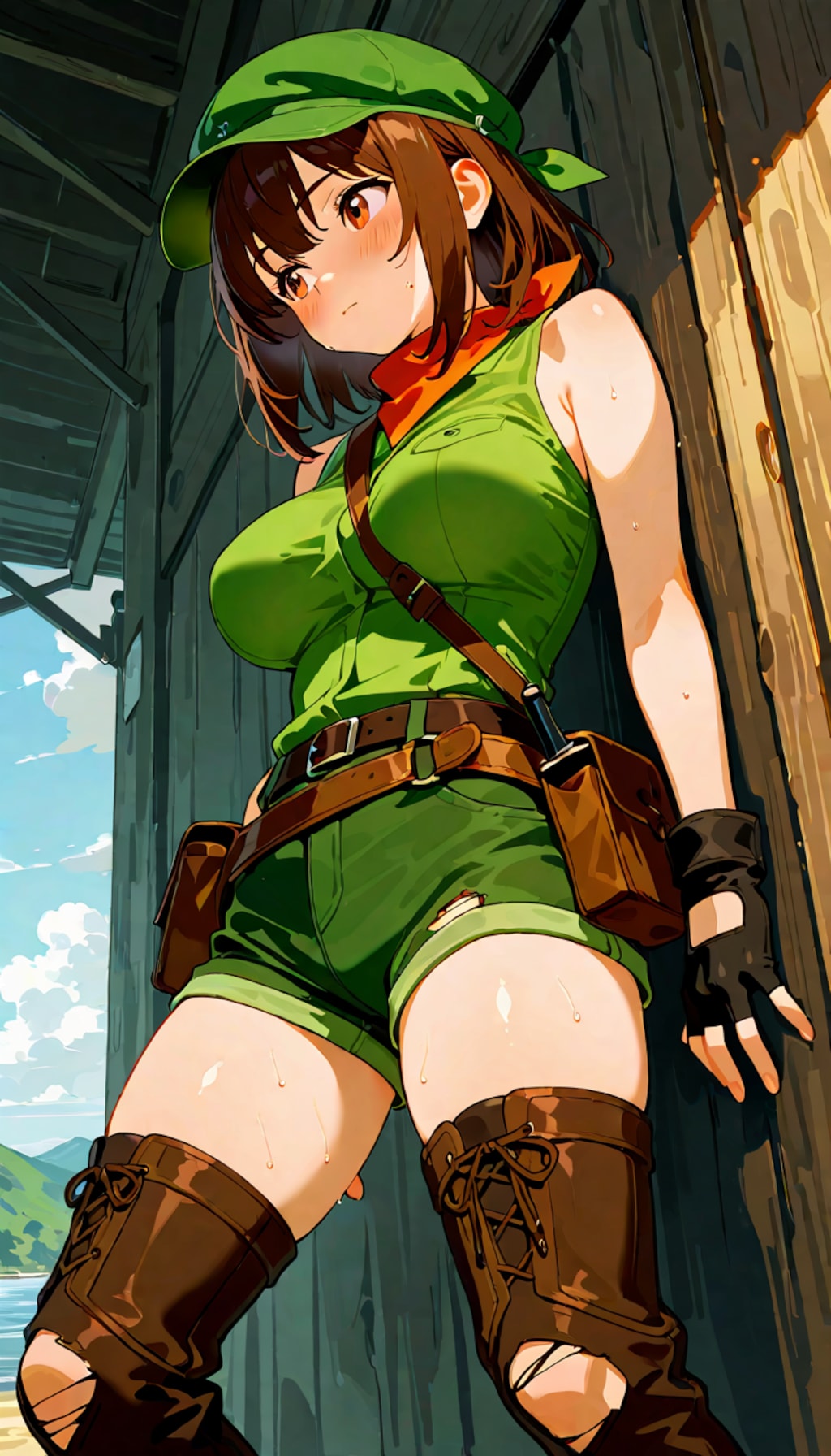 冒険家の日の緑シーフさんは川を下るようです