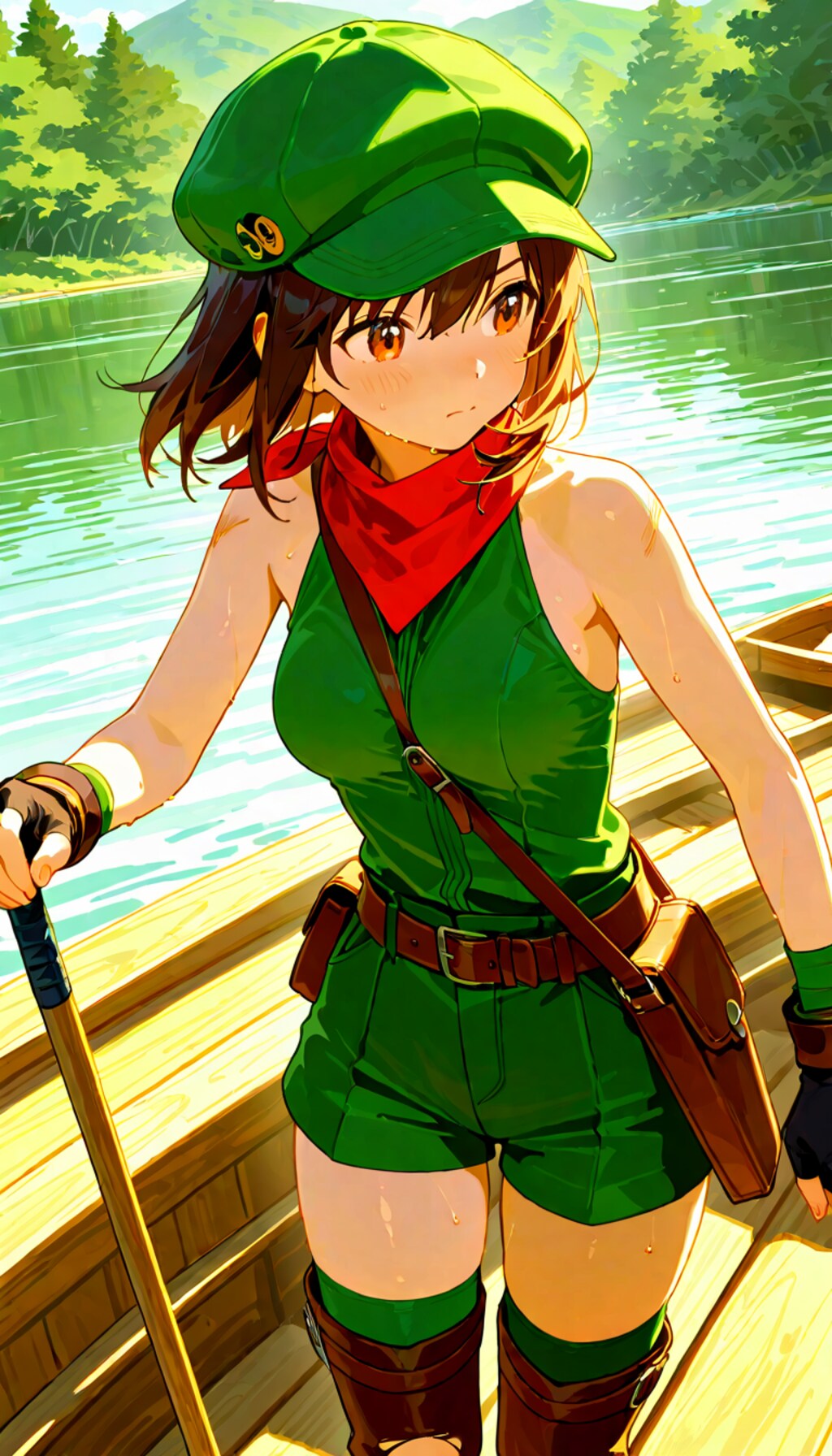 冒険家の日の緑シーフさんは川を下るようです