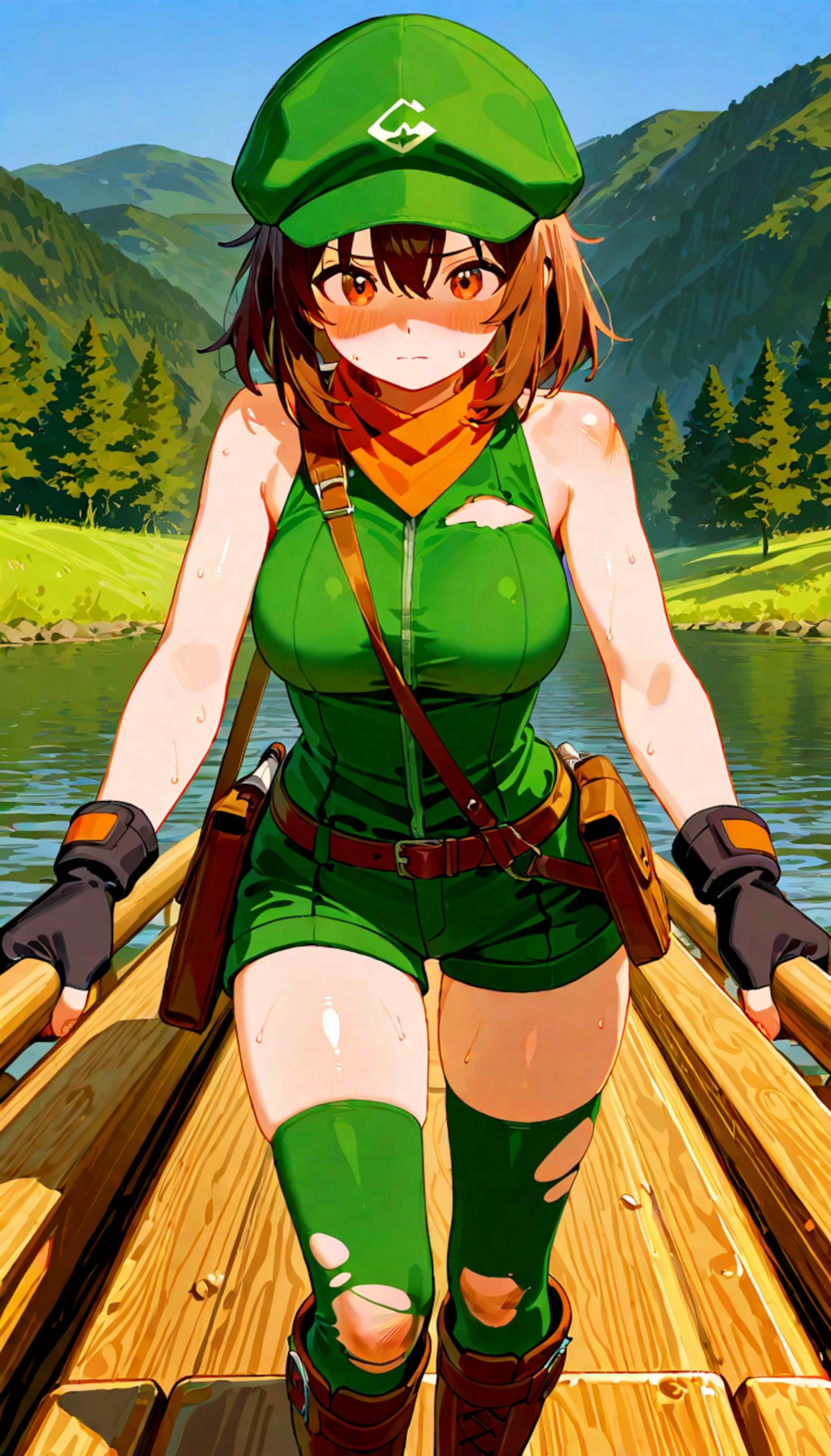 冒険家の日の緑シーフさんは川を下るようです