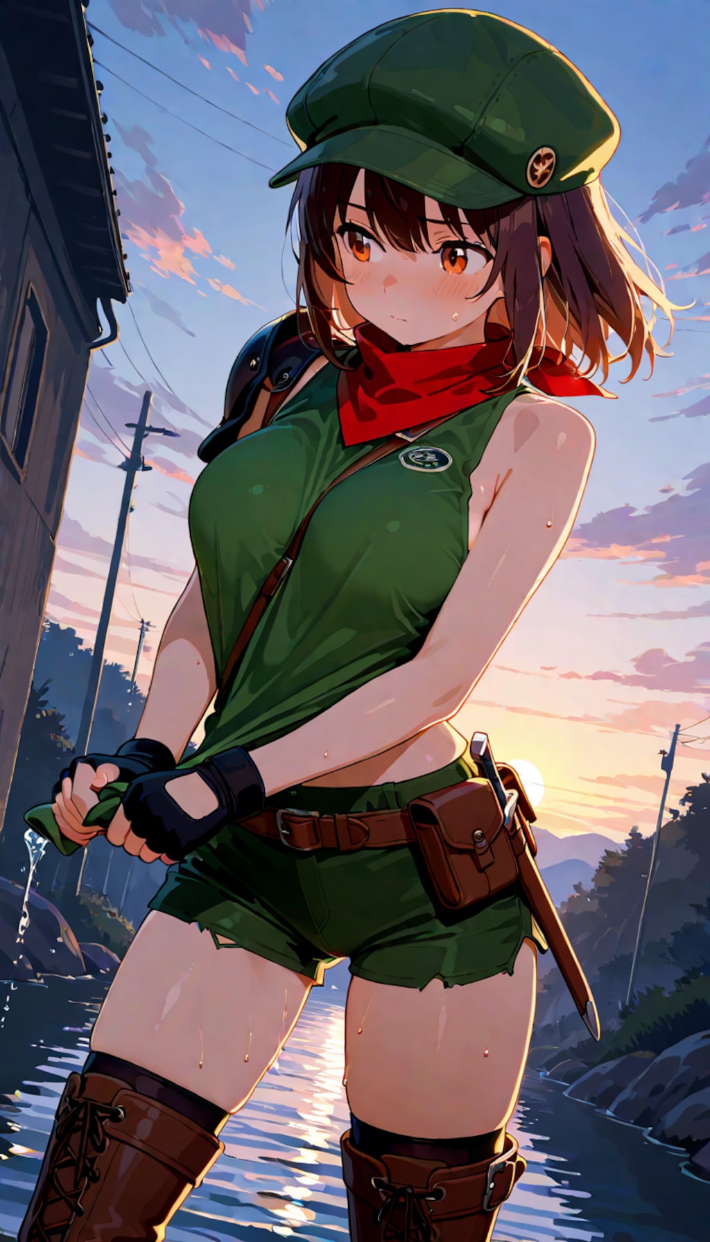 冒険家の日の緑シーフさんは川を下るようです