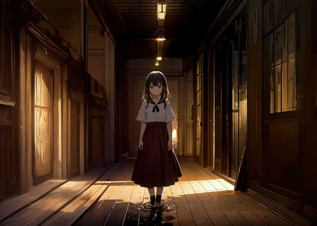 無言で訴える少女