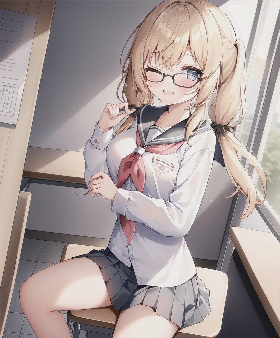 メガネJK金髪ツインテちゃん３