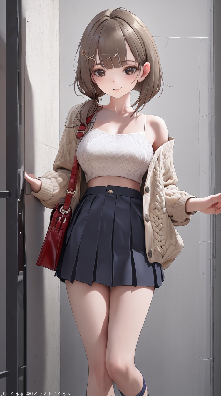 渋谷カフェ系ver. ちゃおコーデ | の人気AIイラスト・グラビア