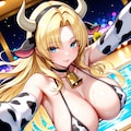 牛柄ビキニエリザベス先生 8枚目