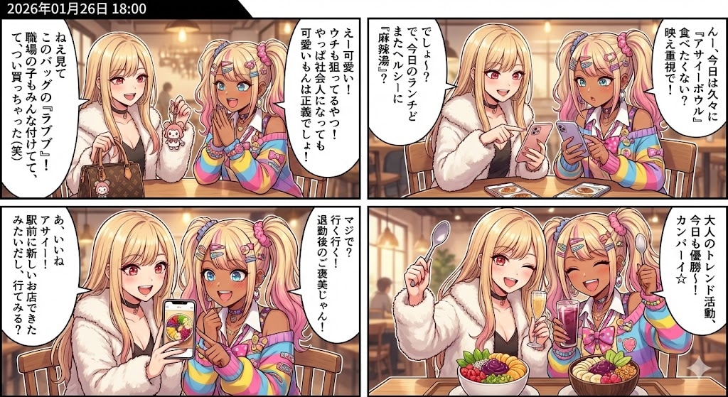 毎日漫画18時　JKの流行