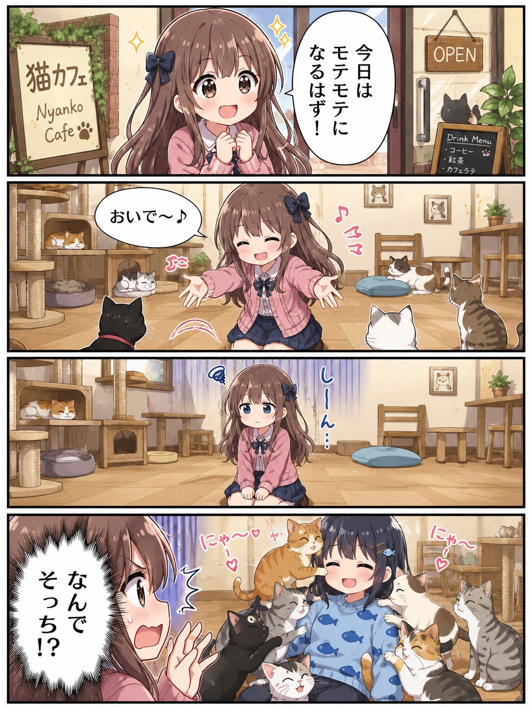 猫カフェに着てく服