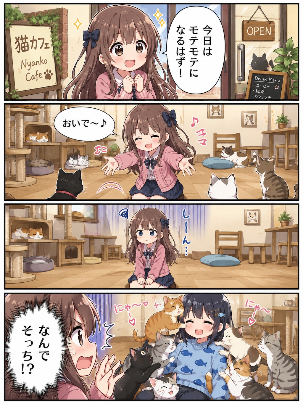 猫カフェに着てく服