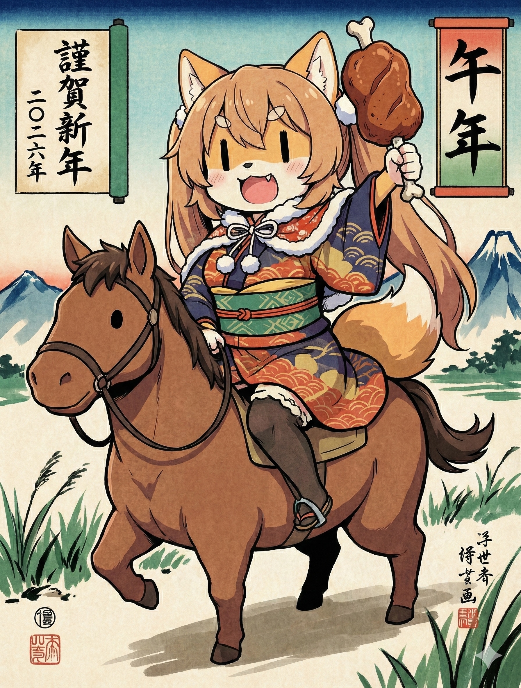 謹賀新年 | の人気AIイラスト・グラビア