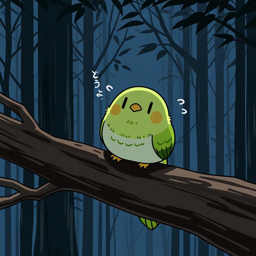 森の危機を感じ取ったインコ