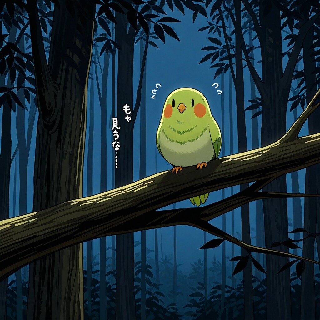 森の危機を感じ取ったインコ