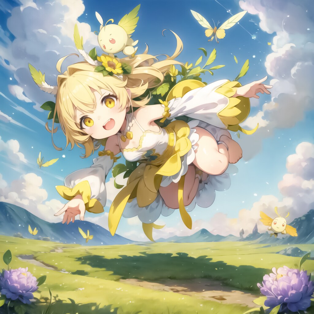 蝶々と妖精と