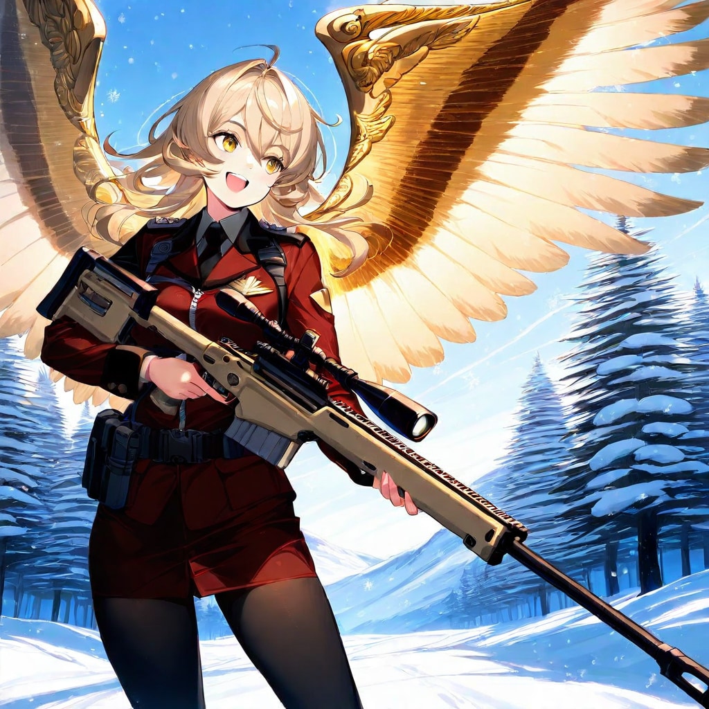 🦅【陽光の狙撃手】 レティと元仇敵、現親友のアトラス・ヴィオ軍曹 | の人気AIイラスト・グラビア