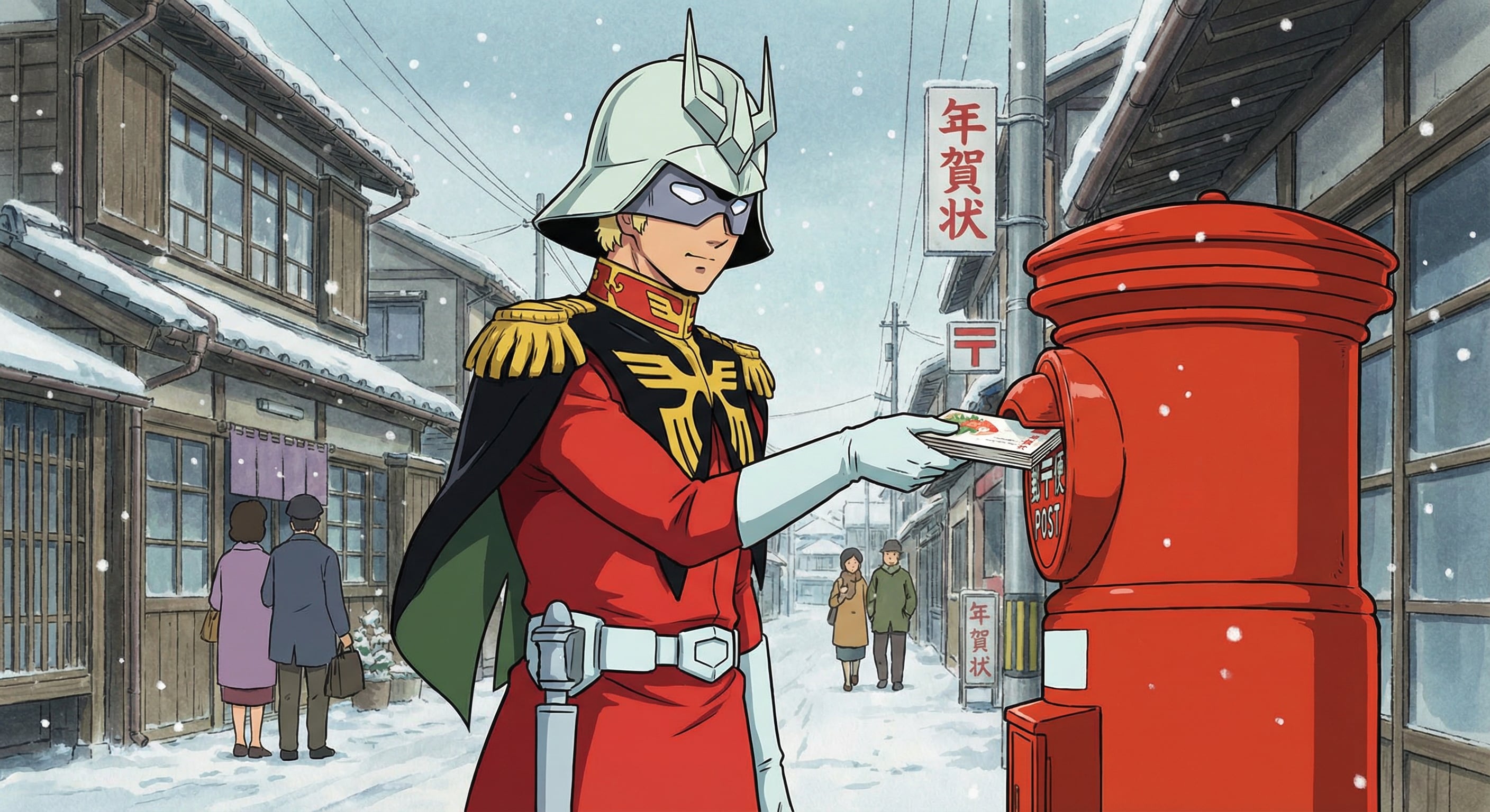 赤いので三倍速く届くと思っているシャア | の人気AIイラスト・グラビア