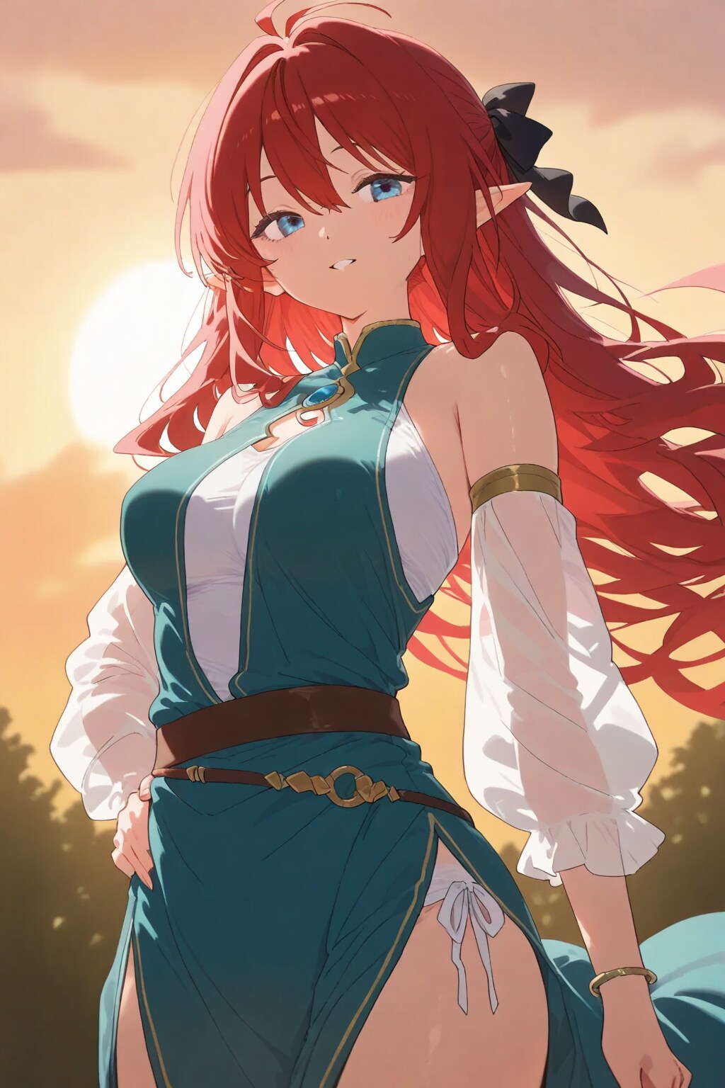 赤髪エルフ