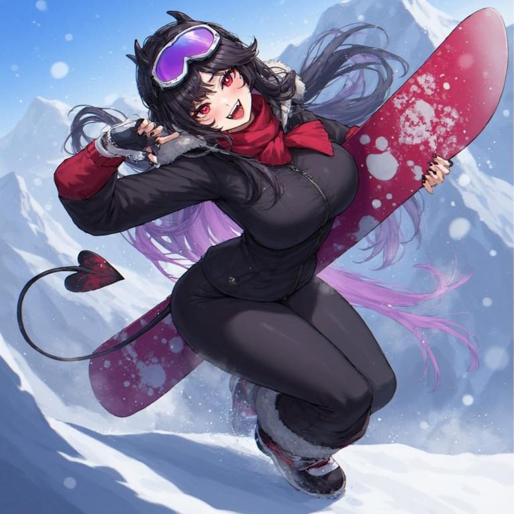 冬のレジャーを楽しむ4人