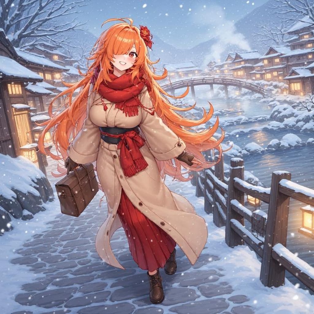 冬のレジャーを楽しむ4人