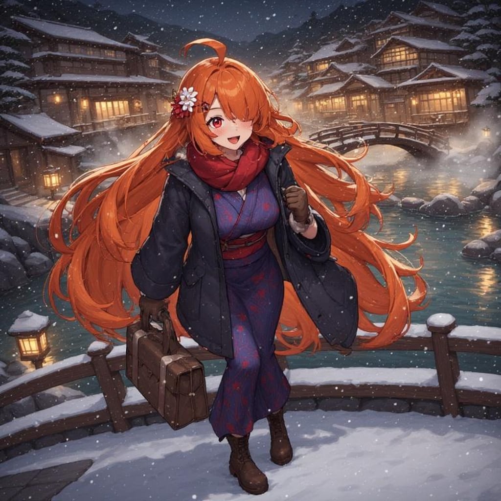 冬のレジャーを楽しむ4人