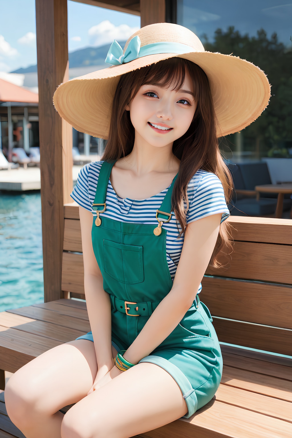 リゾートの素敵コーデ