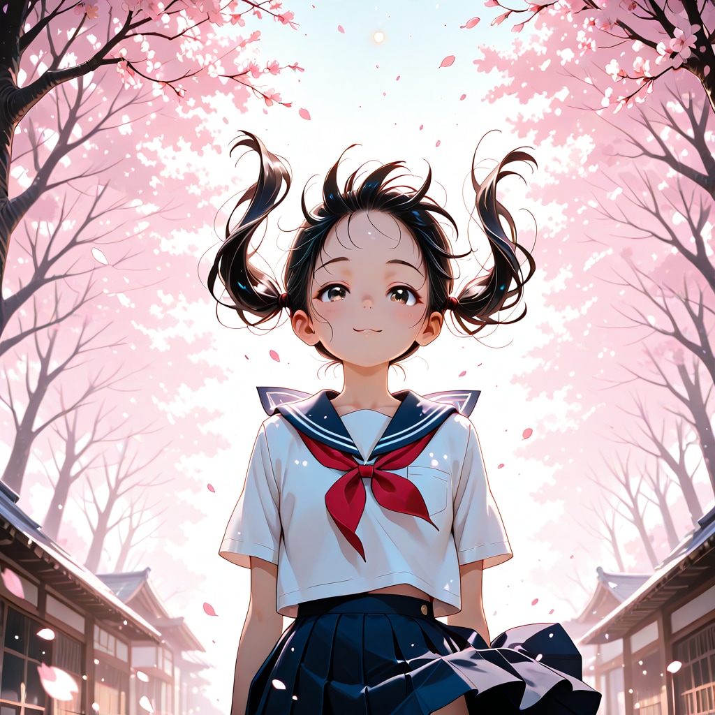 cherry blossoms falling