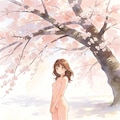 梅の花とC子ちゃん 2枚目
