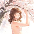 梅の花とC子ちゃん 4枚目