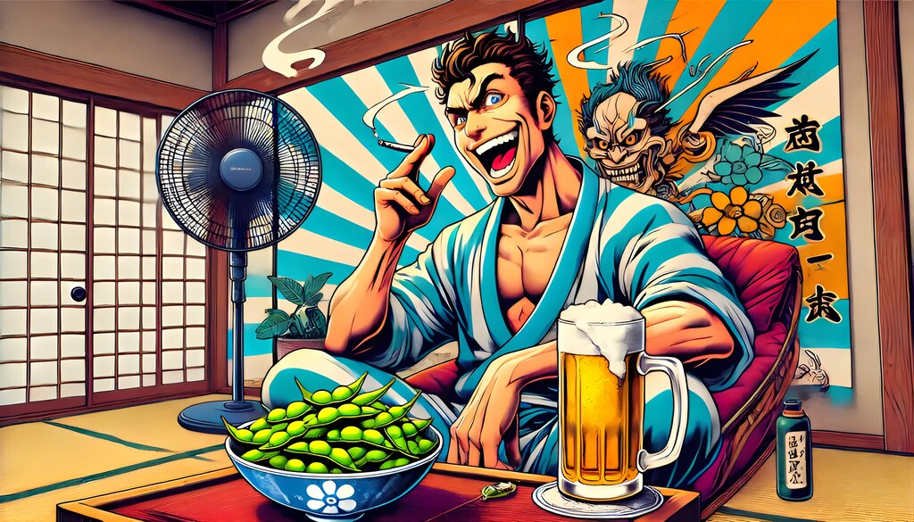 旅館のくせにクーラー無ぇ