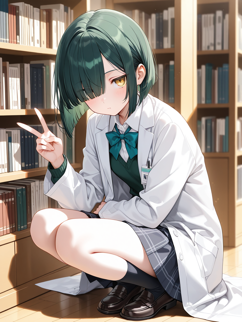 しゃがみ✌科学部の先輩 #榊原朔