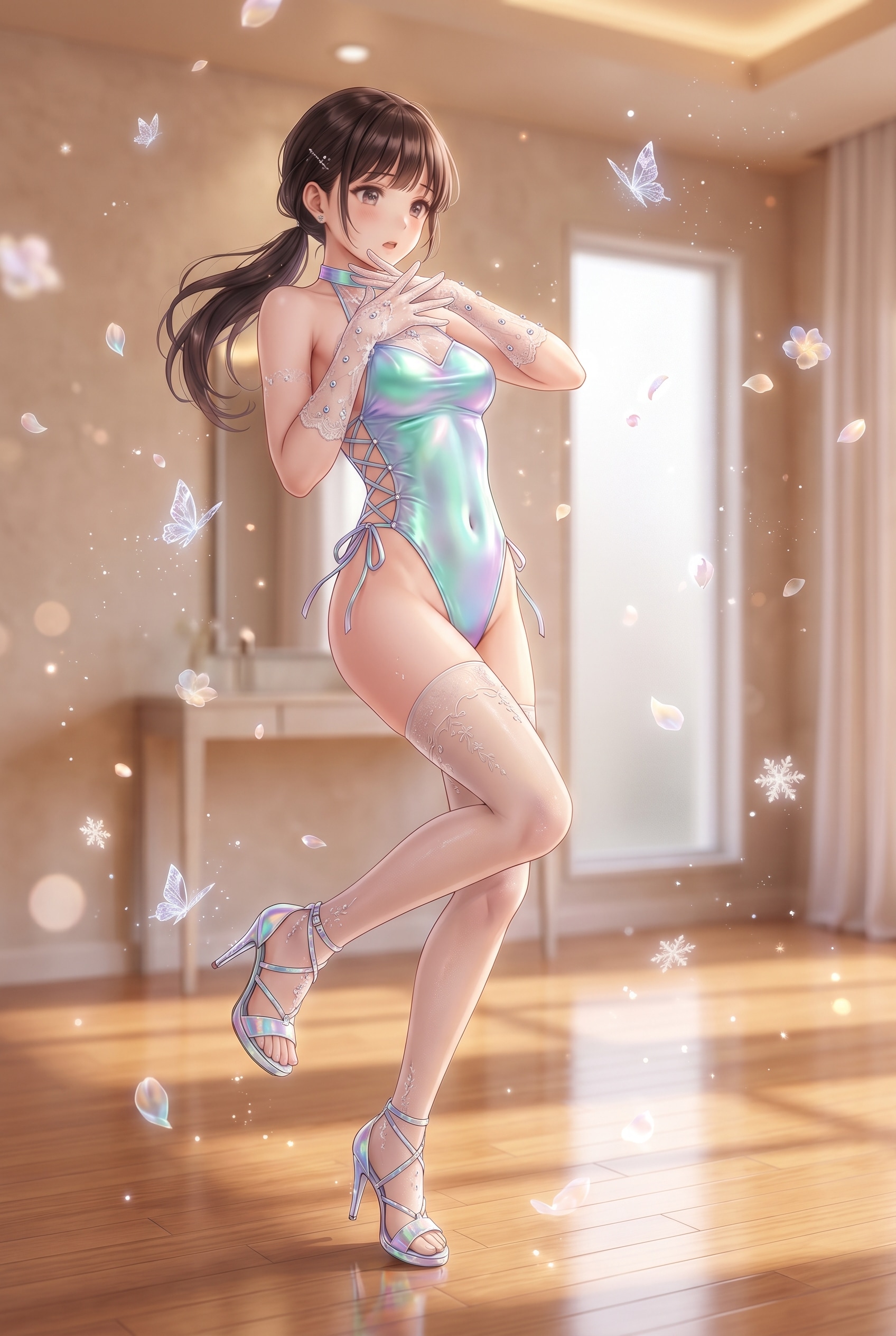 蒼耀水鏡の花