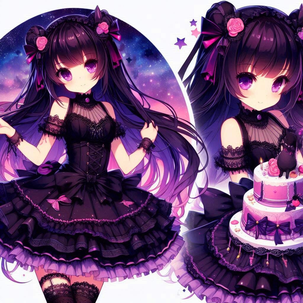 カチューシャをつけた、ゴスロリなうちの子＊その3(6枚)