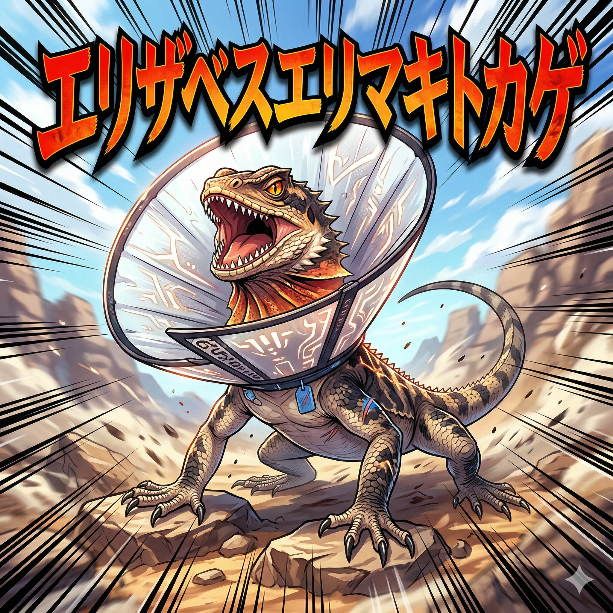 [がぞうどうぞ]エリザベスエリマキトカゲ | の人気AIイラスト・グラビア