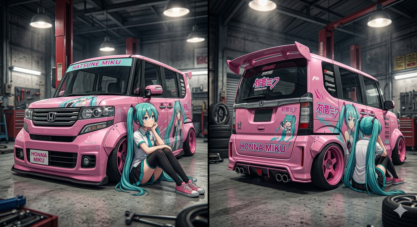 初音ミクとN-BOX