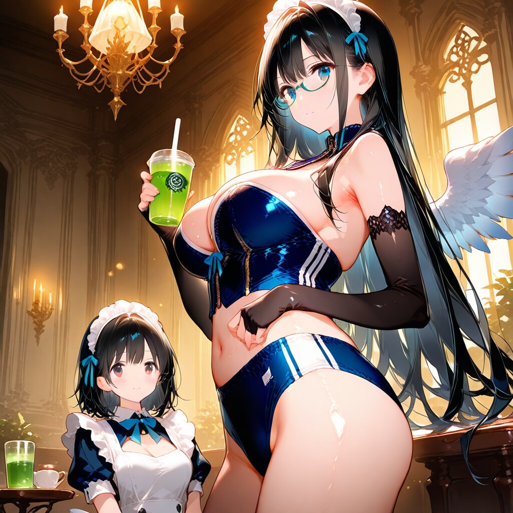 陸セパ風衣装とグリーンティ