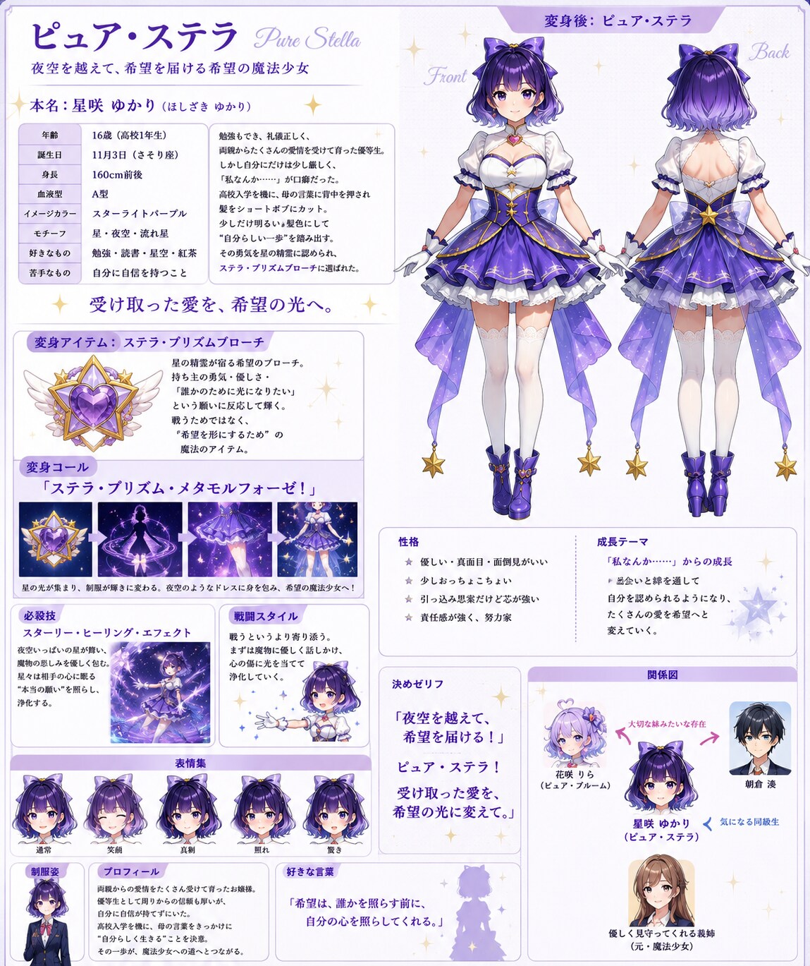 うちの子魔法少女「ピュア・ステラ」