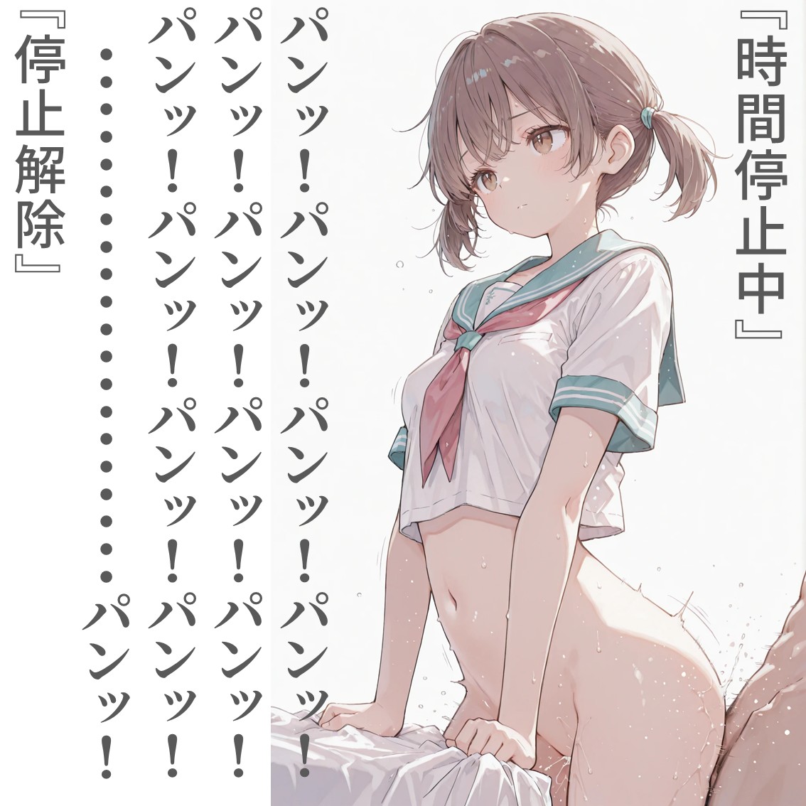 ２コマで停止解除の女子校生