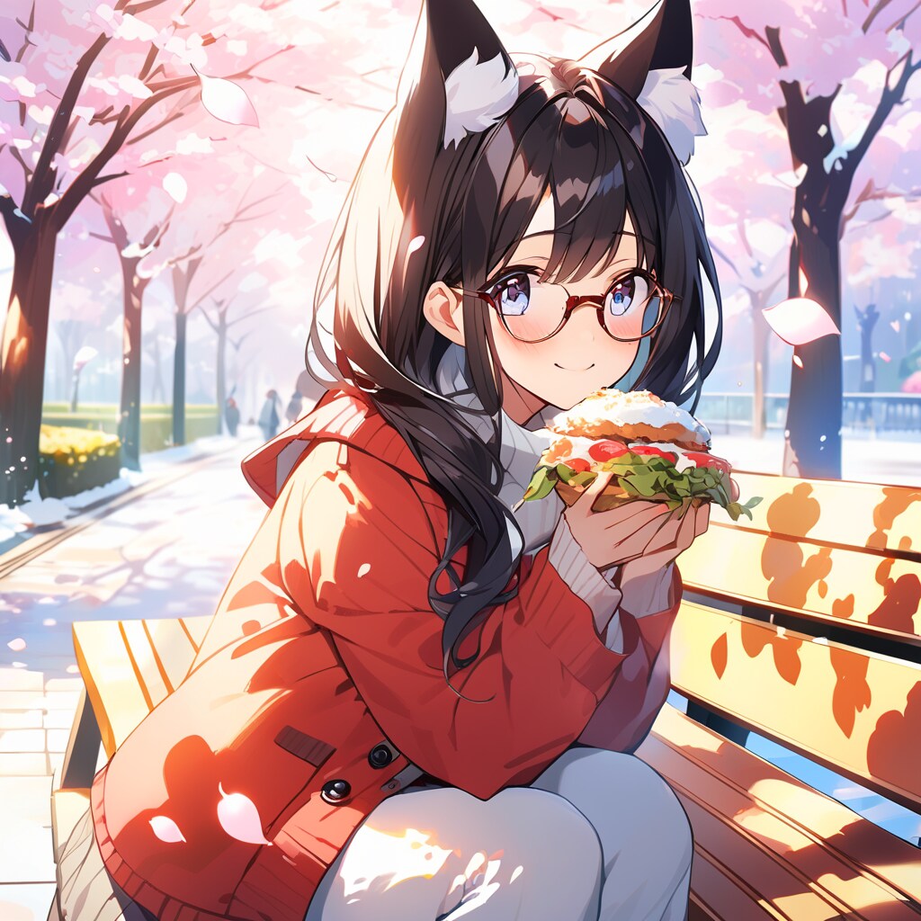 春の公園ランチ