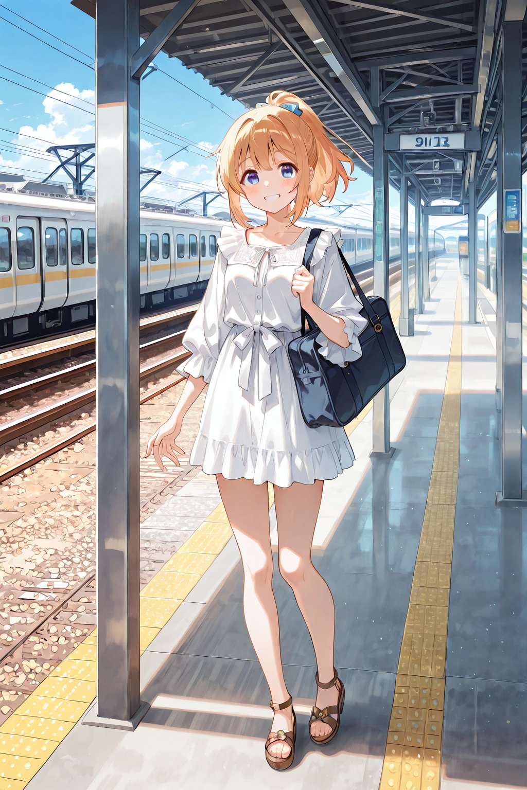 電車で、お出かけ。