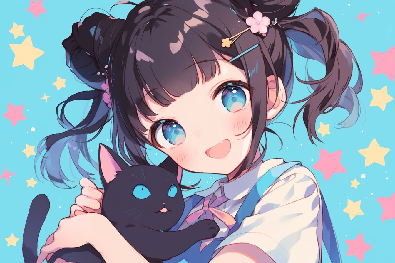 猫🐈とおだんごちゃん🍡✨82 | の人気AIイラスト・グラビア