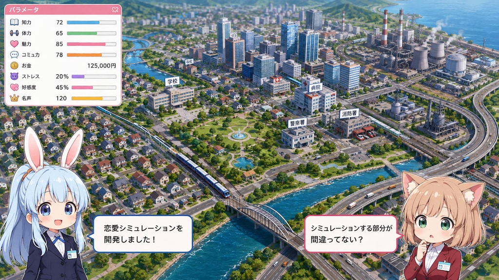 恋愛シミュレーションゲーム発売！