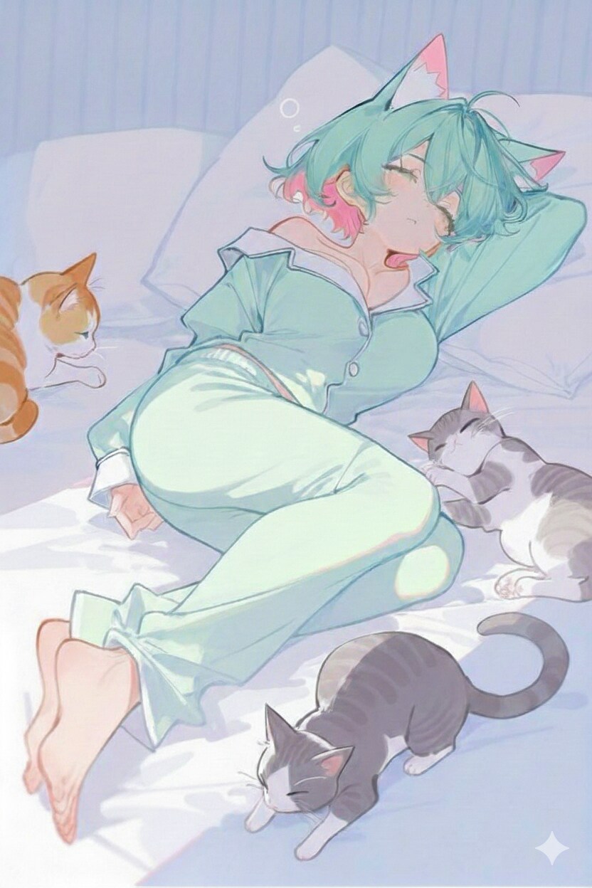 <全員>AIなないろ猫むすめ 4日目 猫ろび(ごろごろむすめ)